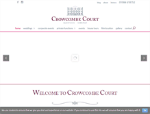 Tablet Screenshot of crowcombecourt.co.uk